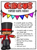 Circus Family Literacy and Math Game Night