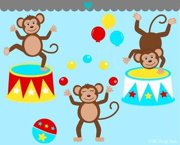 fisher price circus clipart monkey