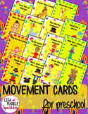 Circus Movement Cards for Preschool and Brain Break Transi