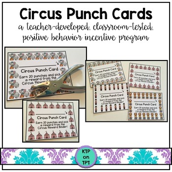 Star Punch Cards (Positive Behavior Incentive Program) by KTPonTPT