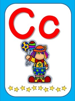 Circus Theme ABC Set by Teaching the 