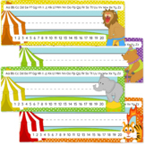 Circus Theme Alphabet Desk Strips with Number Line - Name Plate