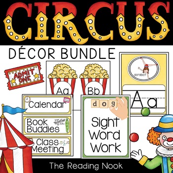 Preview of Circus Theme Classroom Decor