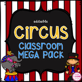 Circus Theme Classroom Decor (editable)