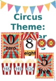 Circus Theme Decor- Number Chart & Number Line