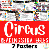 Circus Theme:  Reading Comprehension Strategy Posters (Bul