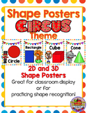 Circus Theme Shape Posters