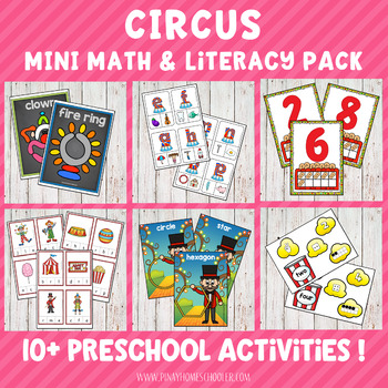 Circus Themed Preschool Mini Unit Activities by Pinay Homeschooler Shop