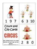 Circus Themed Count and Clip Cards Printable Preschool Cur