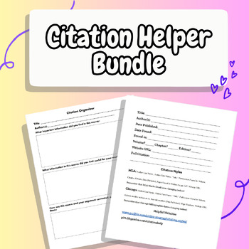 Preview of Citation Helper Bundle
