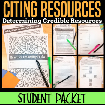 Preview of Guided Cornell Notes Tutorial for Credible and Reliable Sources and Citation
