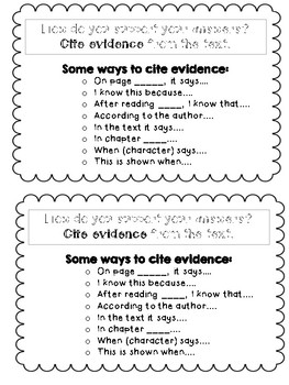essay sentence starters for evidence
