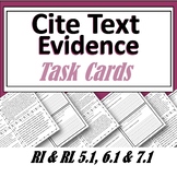 Cite Text Evidence Task Cards using the A.C.E Method