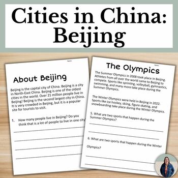 Preview of Beijing China Cultural Activities and Reading Comprehension Passages
