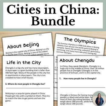 Preview of Learn About China Bundle with Cultural Activities and Reading Passages