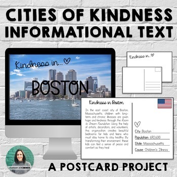 Preview of Cities of Kindness Informational Text | Print & Digital | Distance Learning