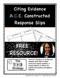 Citing Evidence - A.C.E. Constructed Response Slips