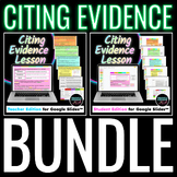 Citing Evidence Embedding Quotes Digital Mini-Lesson BUNDL