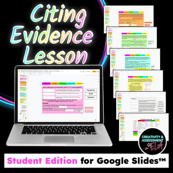 Preview of Citing Evidence with Quoting and Paraphrasing Mini-Lesson | STUDENT EDITION