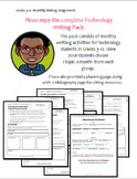 Technology Writing Prompts: Grades 3-12 (Complete Pack)