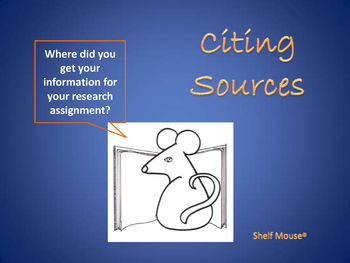 Preview of Citing Sources PowerPoint Lesson
