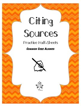 Preview of Citing Sources Practice Worksheets