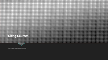 Preview of Citing Sources - Quoting, Paraphrasing, Summarizing
