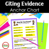 Citing Text Evidence ANCHOR CHART How to Answer Text Depen