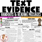 Citing Text Evidence Activities | 3rd Grade | RI.3.1 & RL.3.1