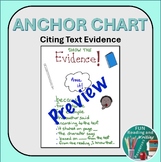 Citing Text Evidence Anchor Chart - Hand Drawn