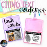 Citing Text Evidence | Finding Text Evidence | Text Evidence