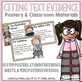 Citing Text Evidence Posters & Classroom Materials