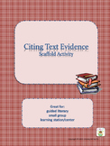 Citing Text Evidence Scaffold Activity