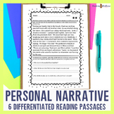 Citing Text using Personal Narrative Reading Passages that