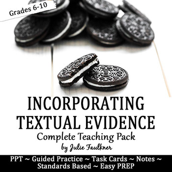 Preview of Citing Textual Evidence Lesson, Complete Teaching Unit