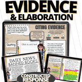 Citing Textual Evidence Practice: CLAIM EVIDENCE AND REASO