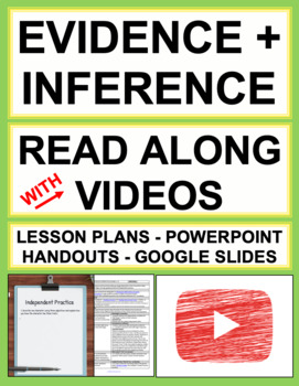 Preview of Citing Textual Evidence Practice and Making Inferences | Printable & Digital