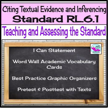 Preview of Citing Textual Evidence and Inferencing Pre and Post Assessment