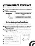 Citing and Introducing Evidence