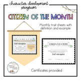 Citizen of the Month Program (character development recognition)