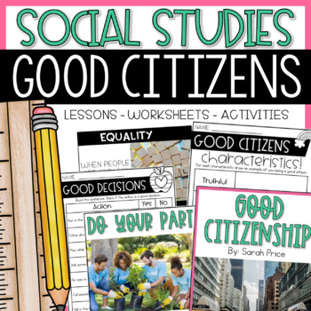 Preview of Citizenship Activities | Good Citizen Worksheets | Responsible Citizens Lessons