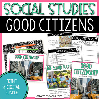 Preview of Being a Good Citizen | Good Citizenship Activities | 2nd Grade Social Studies