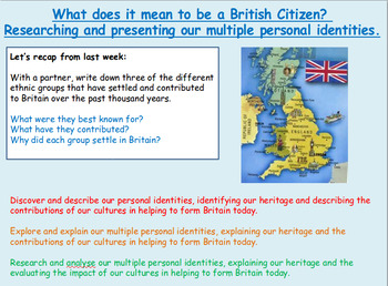 Preview of British History: Diversity - Presentation and Worksheets
