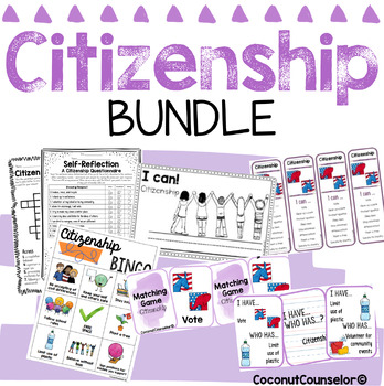 Citizenship Bundle Character Counts Sel School Counseling Activities