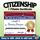 Citizenship Certificate/Award 6