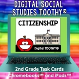 Citizenship Digital Social Studies Toothy® Task Cards | Di