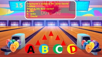 Preview of Citizenship Exam - Bowling Game