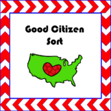 Citizenship: Good Citizen Sorting Activity