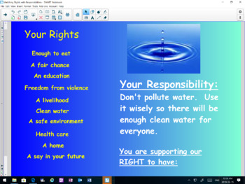 Preview of Citizenship & Human Rights: Actions That SUPPORT (Rights & Responsibilities)