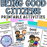 Citizenship Lessons and Printable Activities | Being a Goo